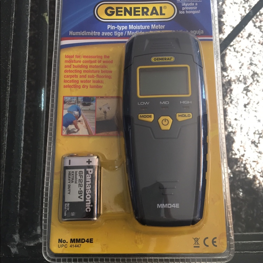 The Seeker General Pin-Type Moisture Meter MMD4E Factory Sealed